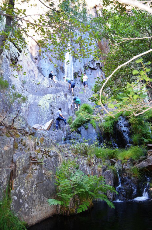 Cascada de la Cervigona, a los pies de Jálama