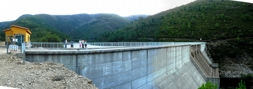 Presa del Embalse del Prado de las Monjas, en Acebo