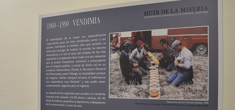 Panel descriptivo de la Vendimia