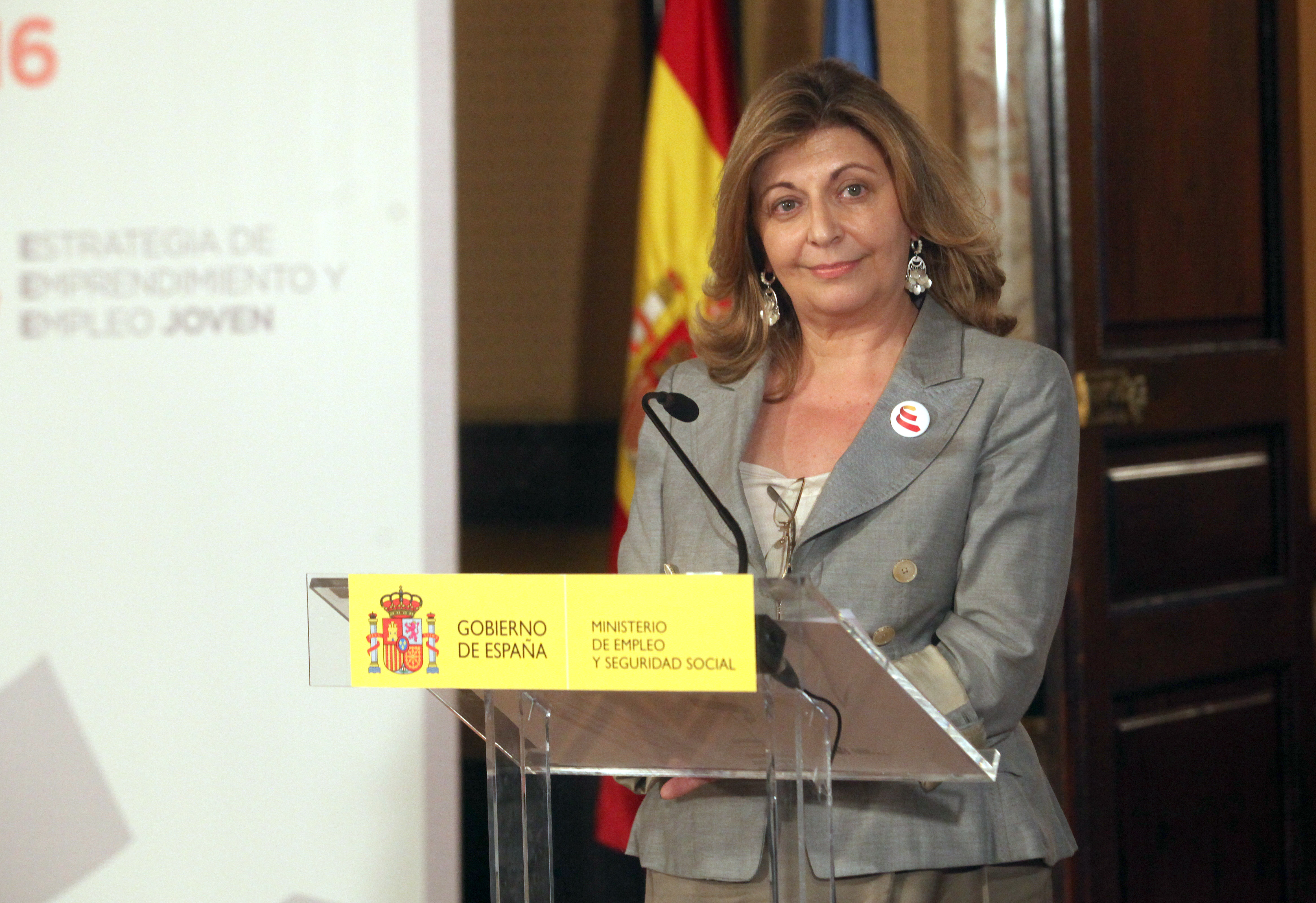  Rueda de prensa de Engracia Hidalgo en la  Reunión Técnica de Ministros y Secretarios de Estado de 