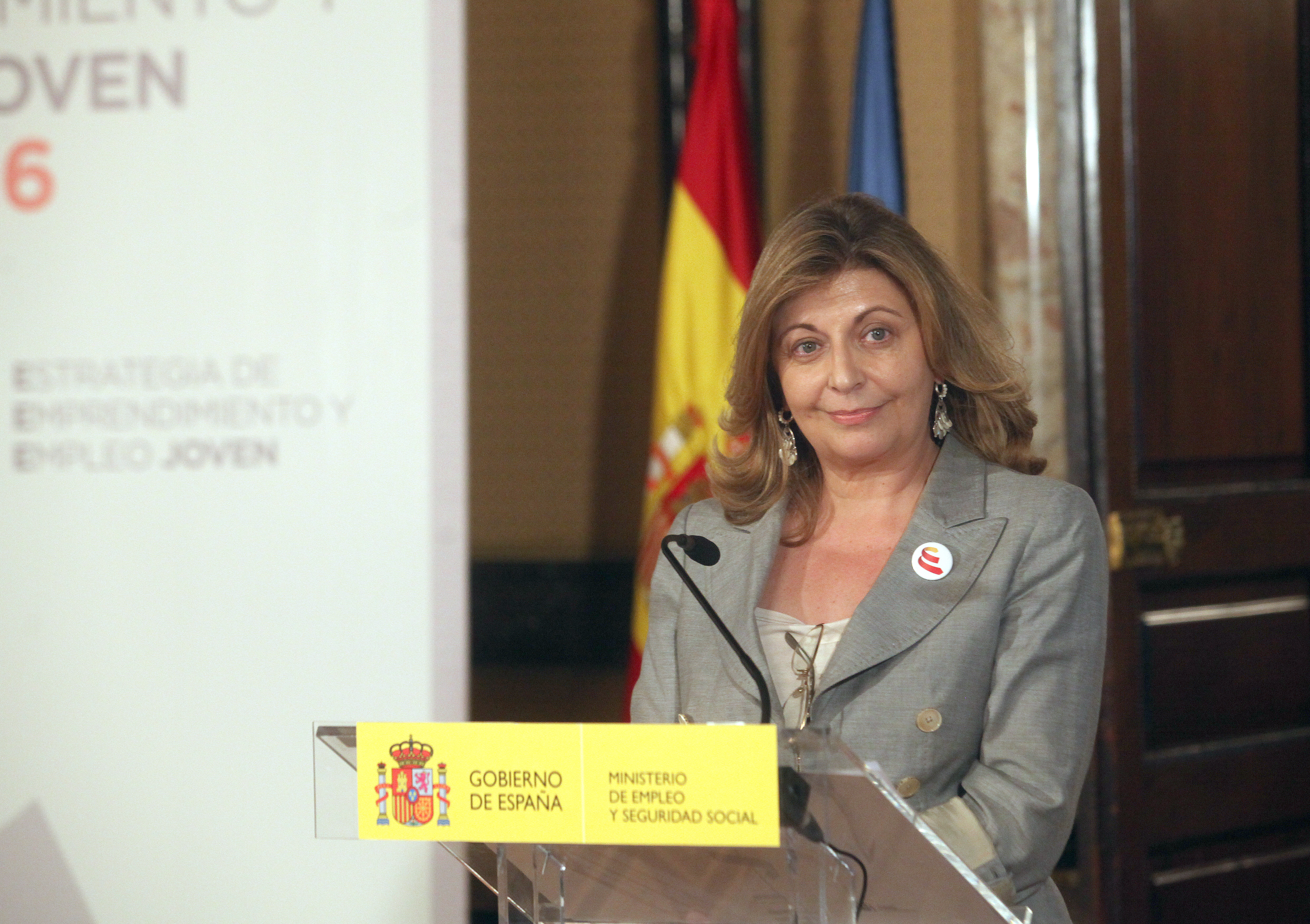 Rueda de prensa de Engracia Hidalgo en la  Reunión Técnica de Ministros y Secretarios de Estado de