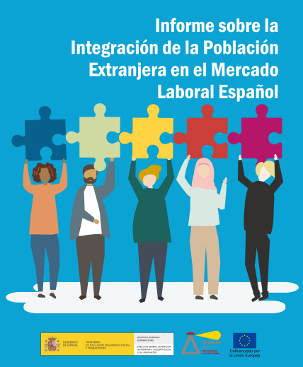 Portada de la publicación 'Informe sobre la Integración de la Población Extranjera en el Mercado Laboral Español'