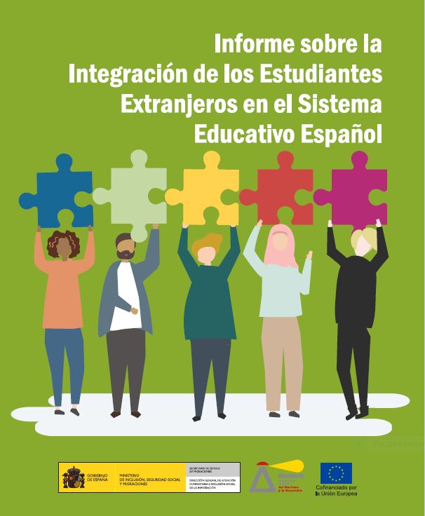 Portada de la publicación 'Informe sobre la Integración de los Estudiantes Extranjeros en el Sistema Educativo Español'