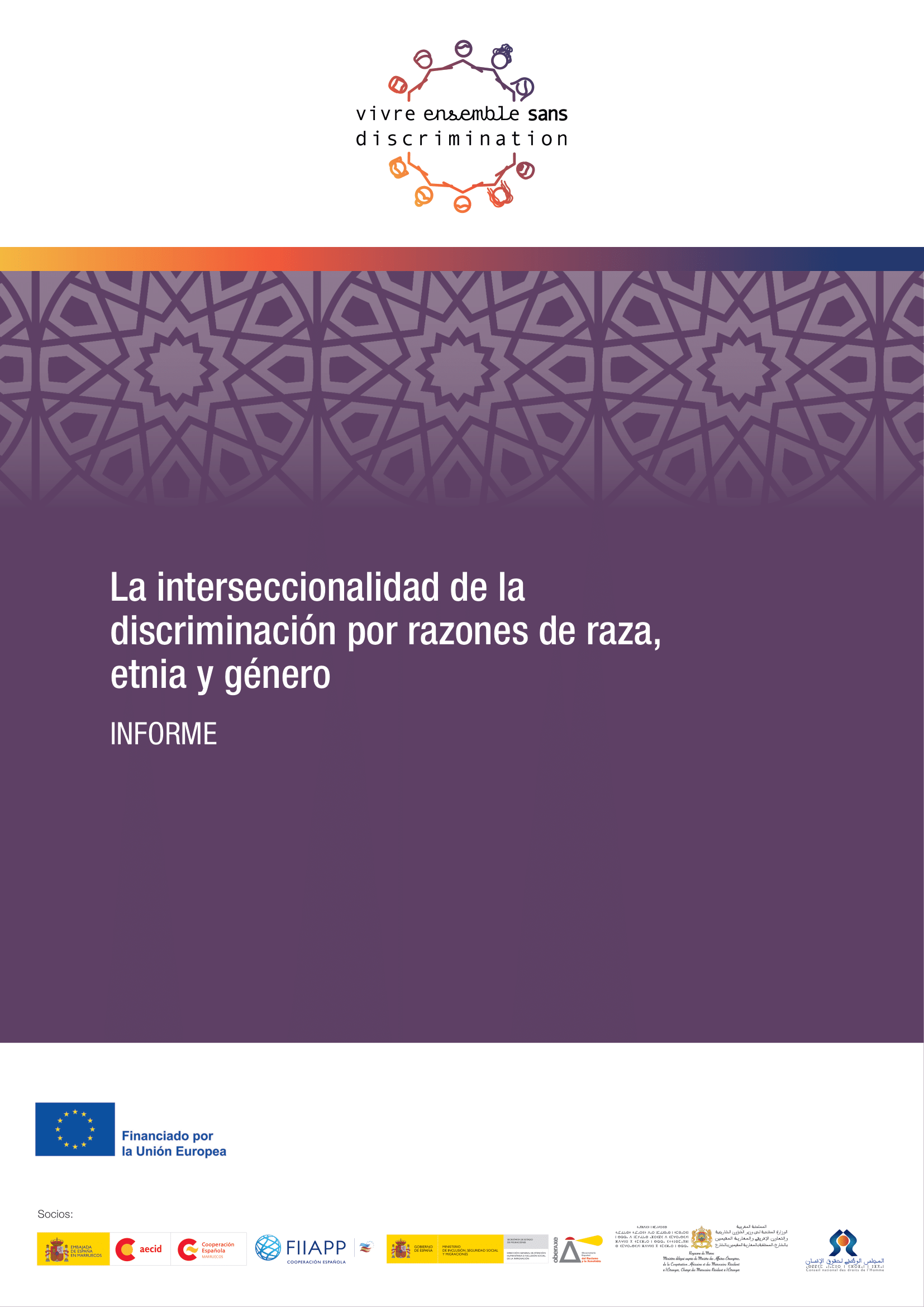 Portada de la publicación 'La Interseccionalidad de la Discriminación por Razones de Raza, Etnia y Género'