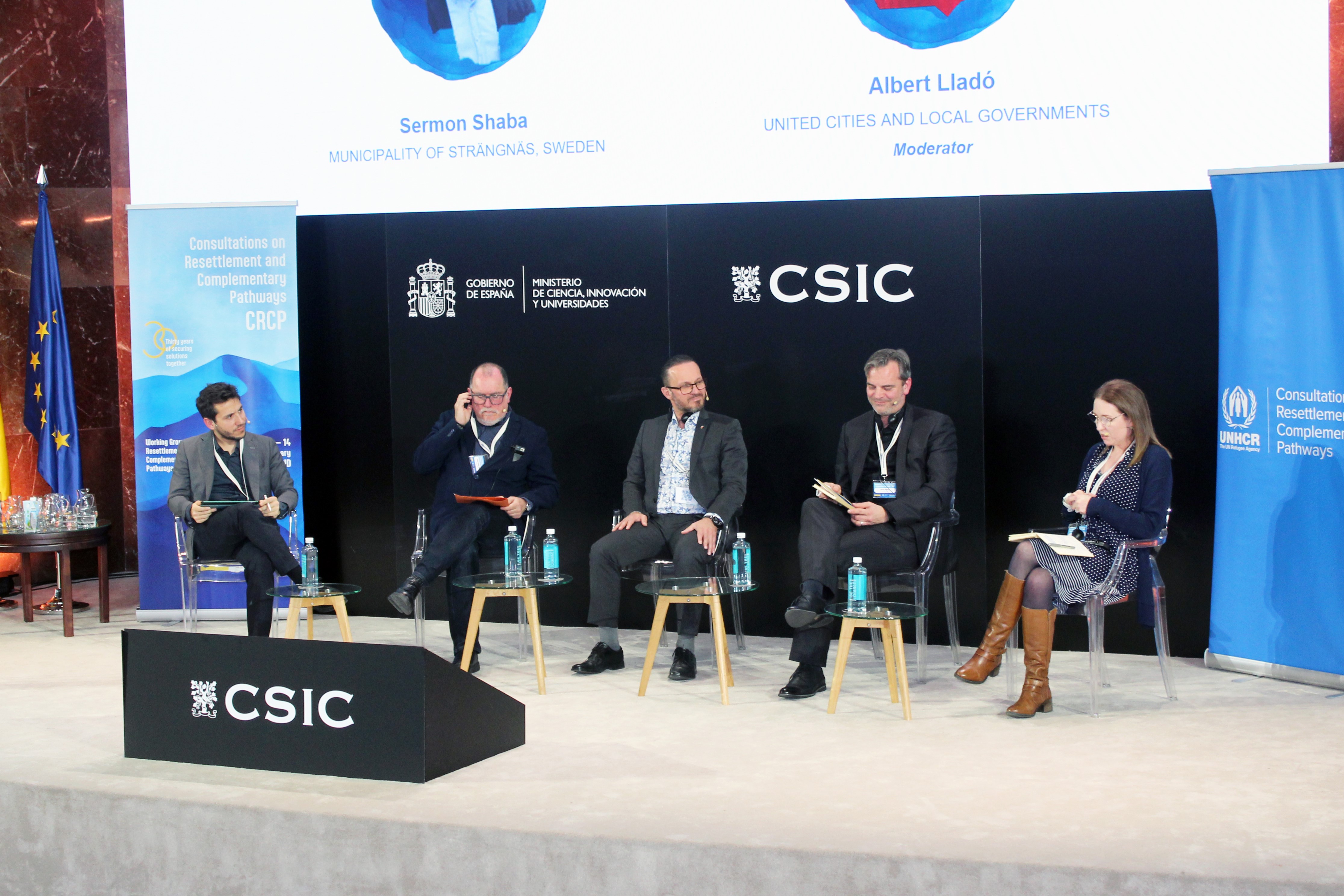 Albert Lladó, Xavier Cubells, Sermon Shaba, Werner Konings y Meadhbh Cahill