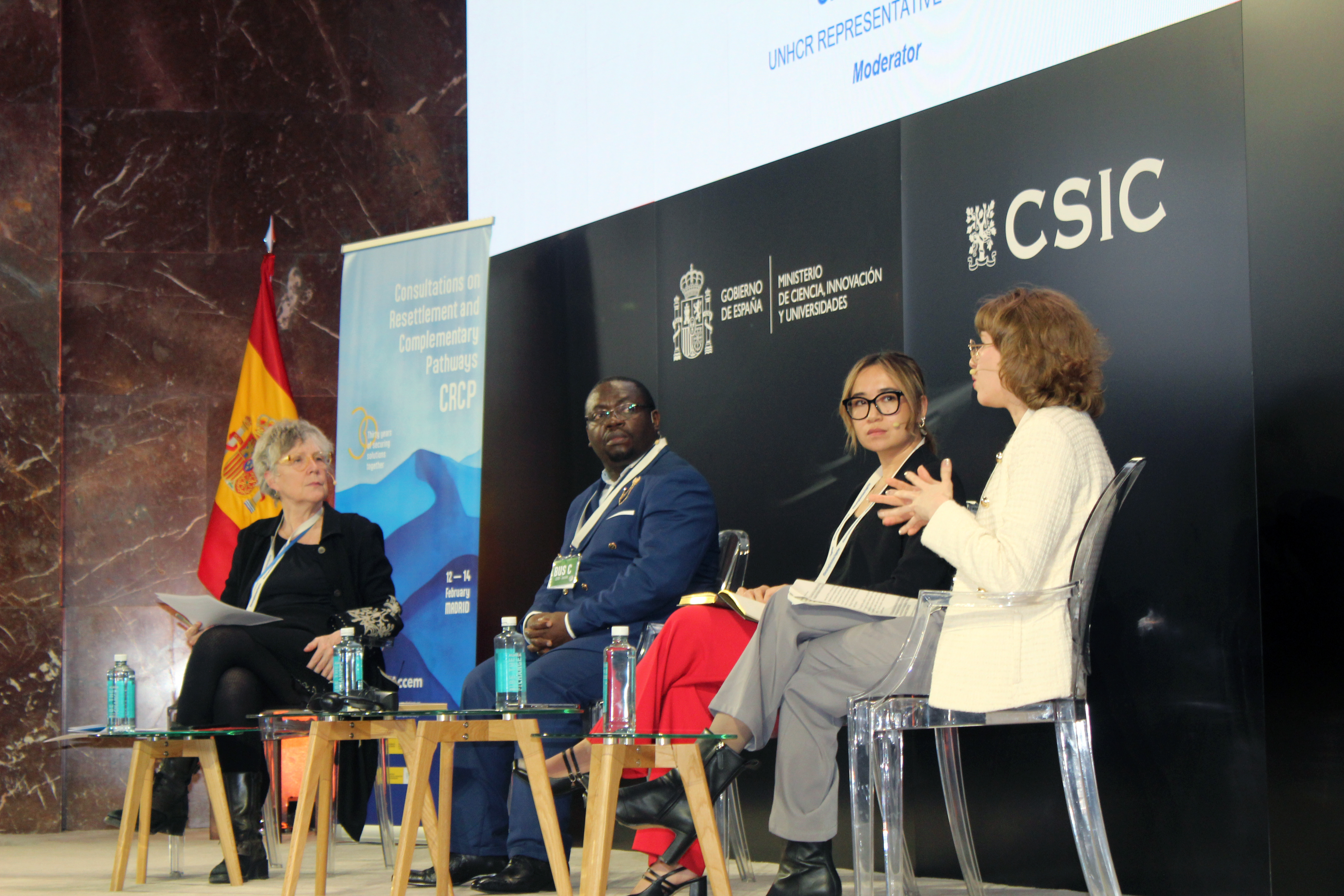 Grainne O’ Hara, Matendo Makoti, Shabnam Safa y Rahildaris Marchena